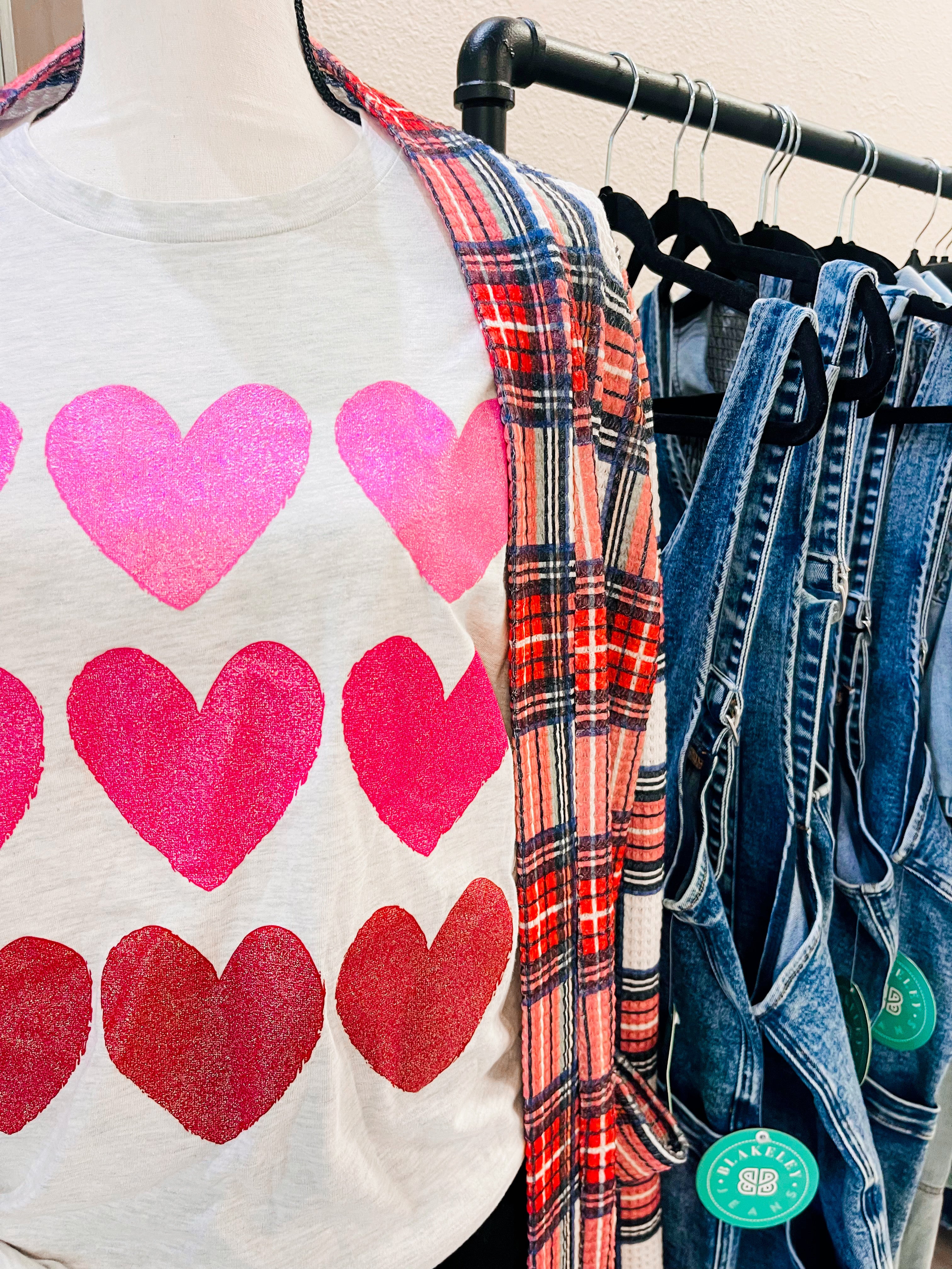 Glitter Hearts Tee