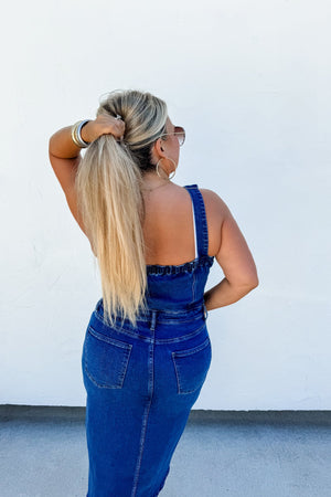 Frankie Denim Overall Dress