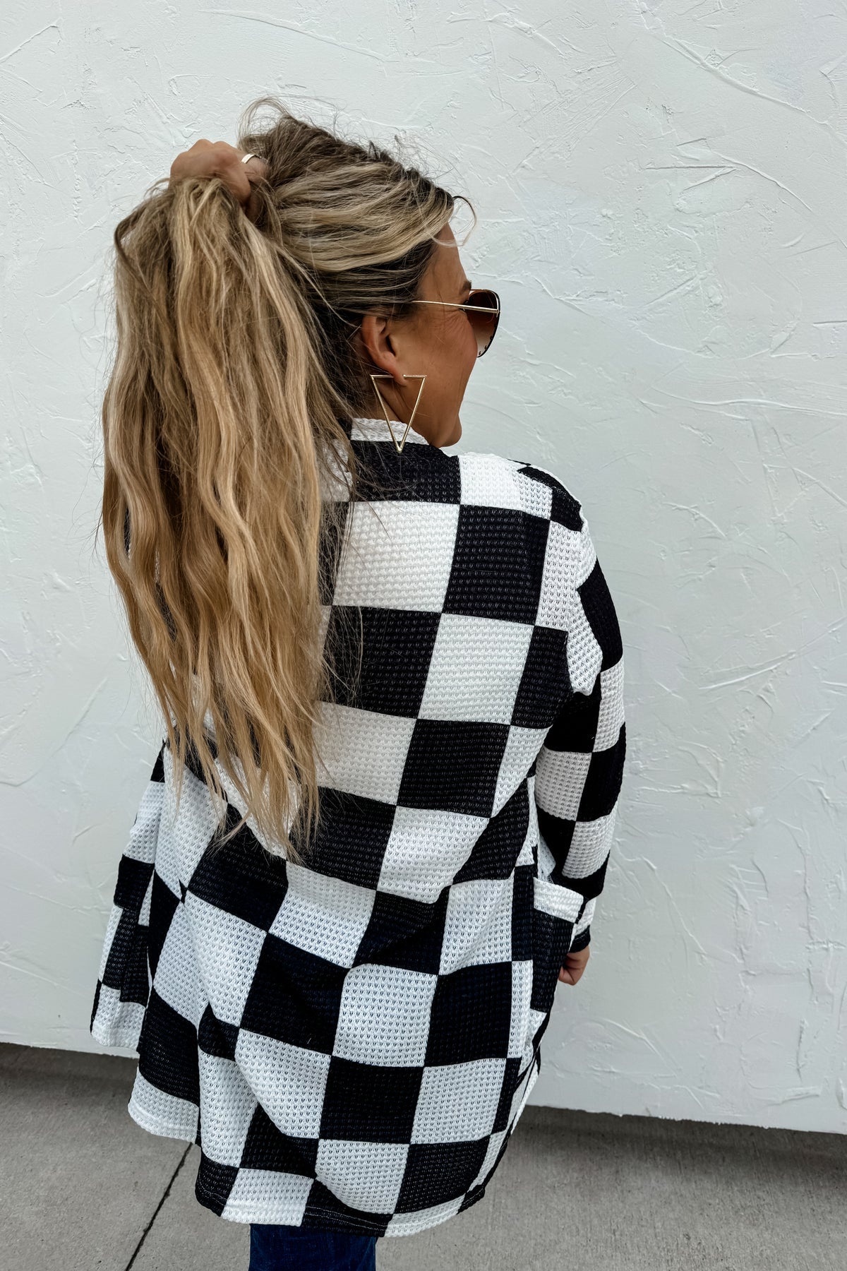 ✨PREORDER ✨ Checkered  Lola Cardigan Black & White 3rd Cut