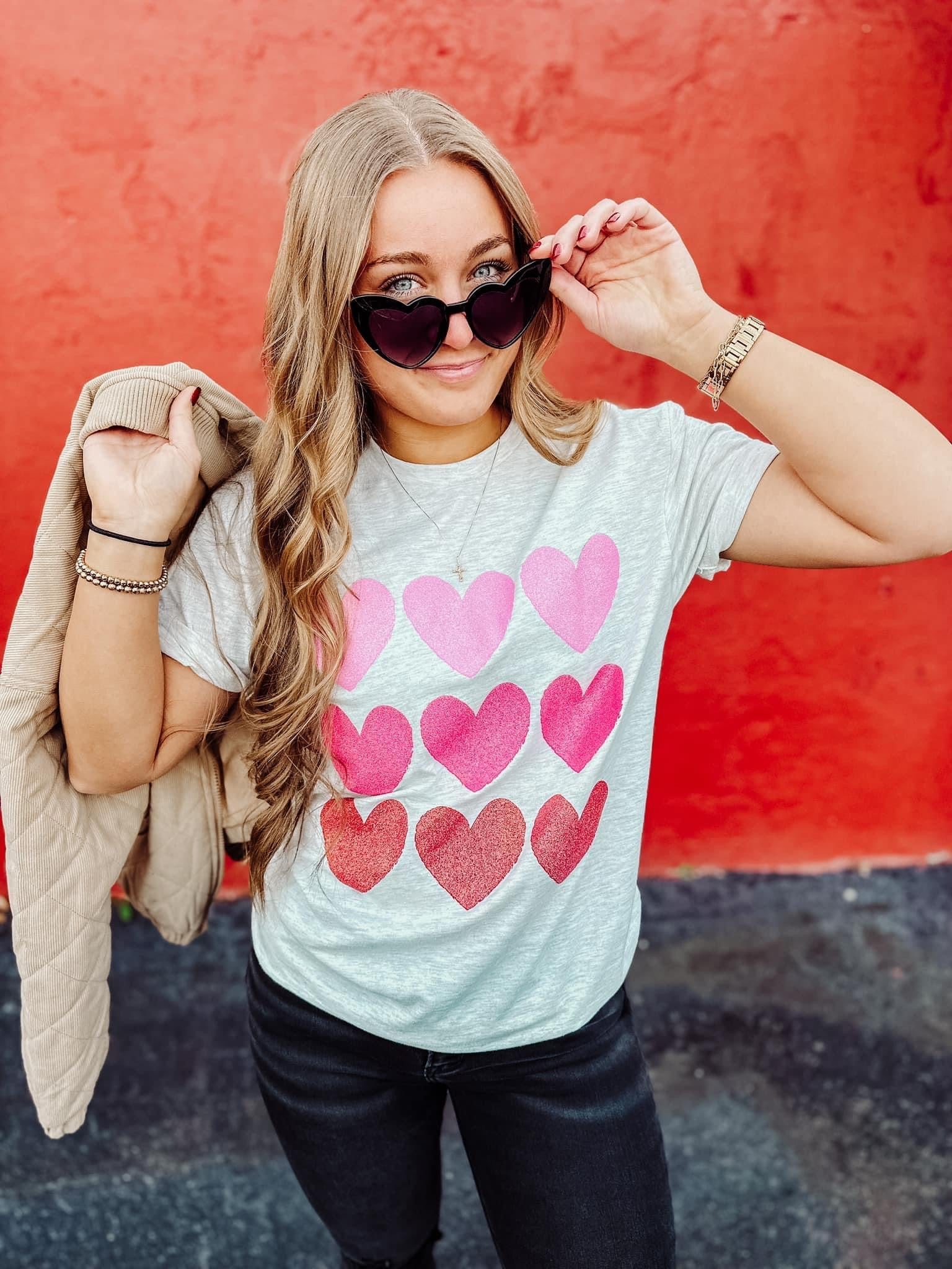 Glitter Hearts Tee