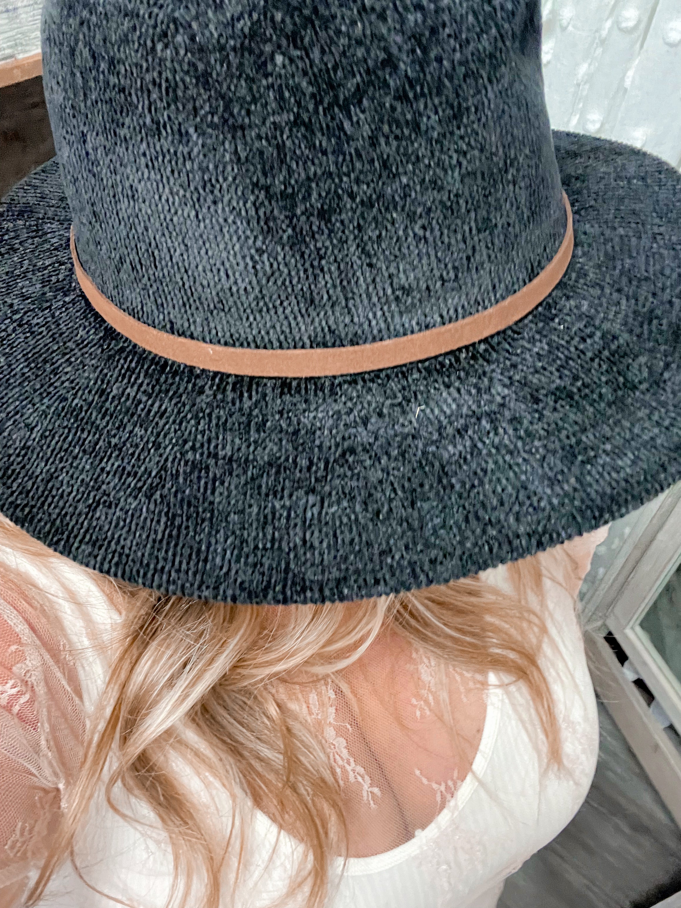 Missy Black Fedora Hat