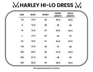 Harley High-Lo Dress Black Floral