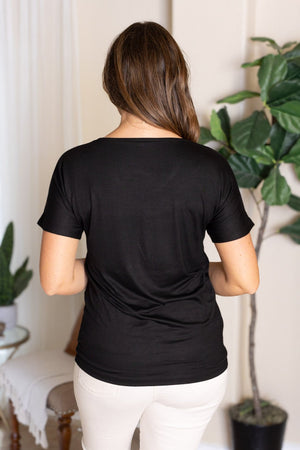 Chloe Cozy Tee Black