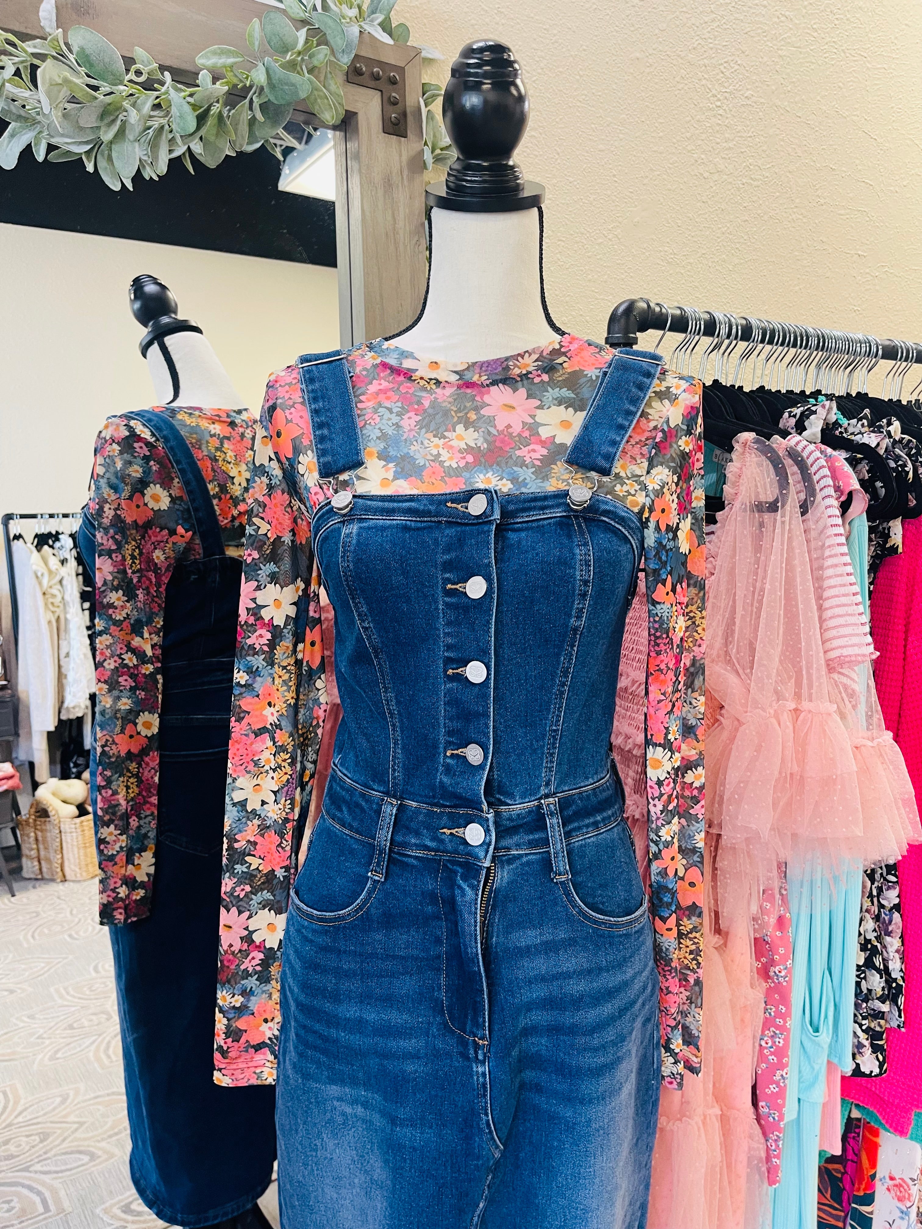 Frankie Denim Overall Dress