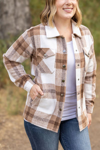 Norah Plaid Shaket Neutral Tones