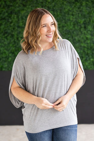 Darcy Dolman Top Grey