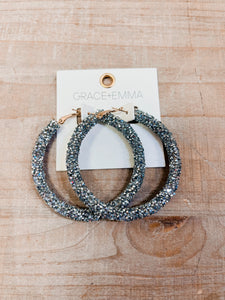 Glitter Girl Hoops