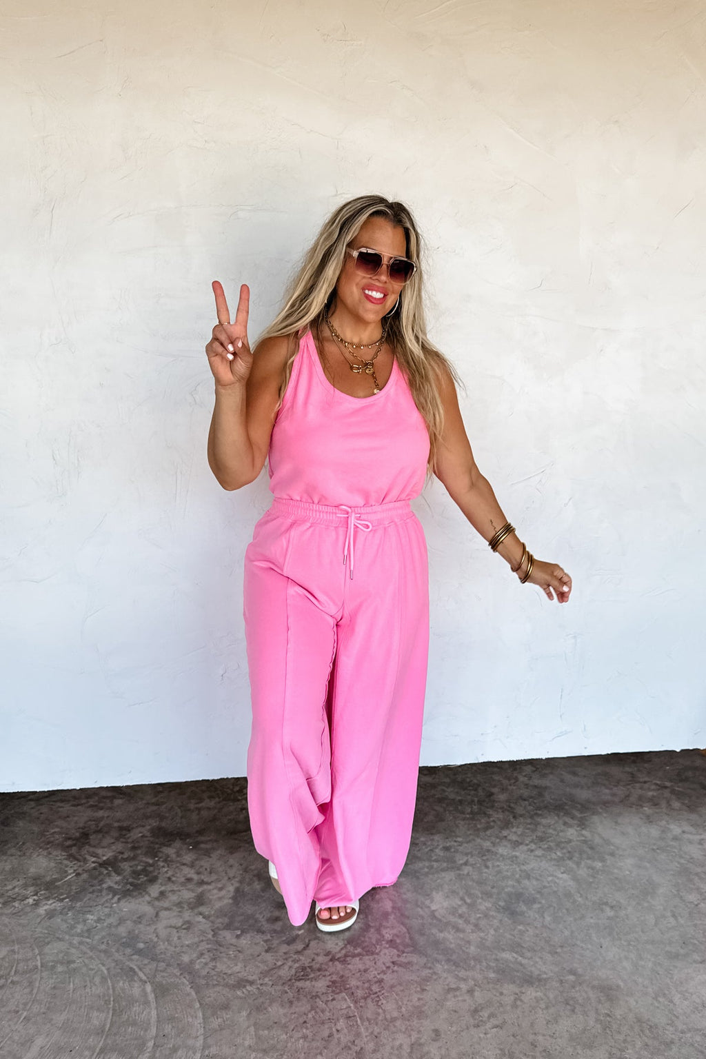 🍃PREORDER🍃 Jet Set Terry Romper Pink