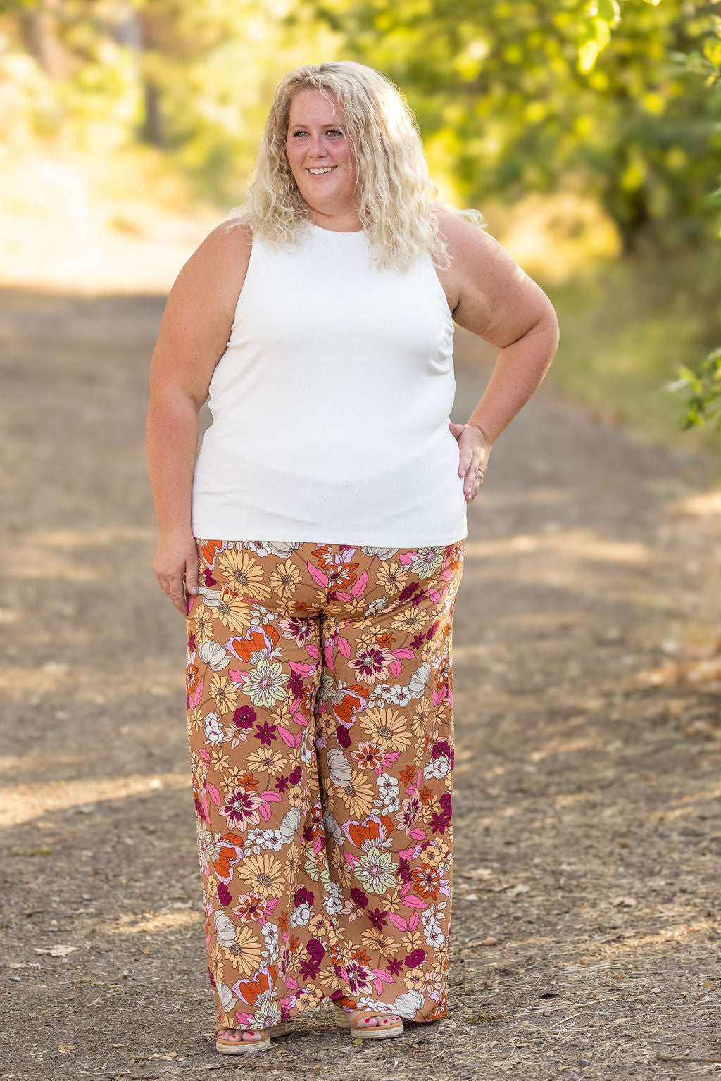 Presley Palazzo Pants Fall Boho Floral