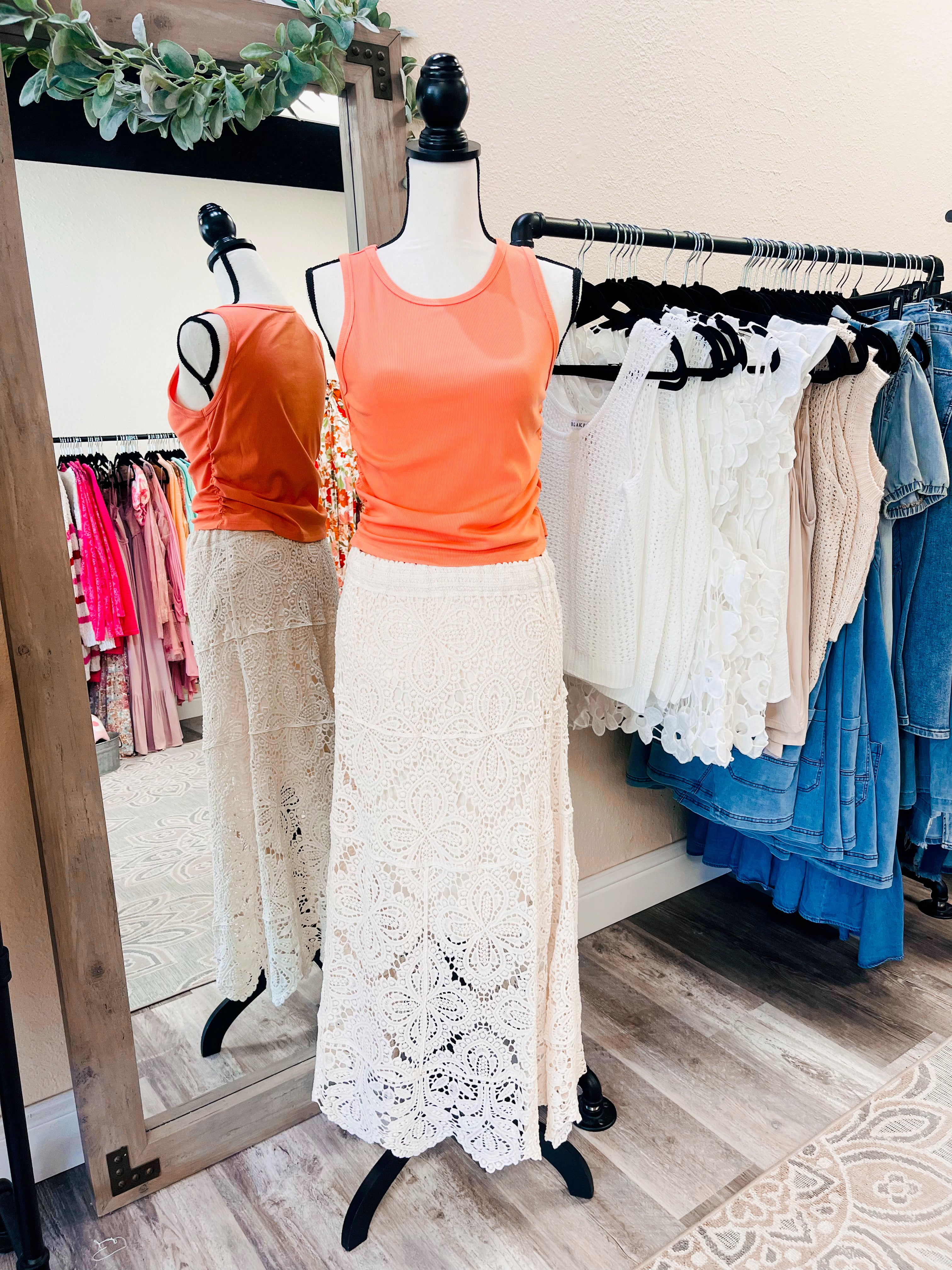 Haven Crochet Maxi Skirt