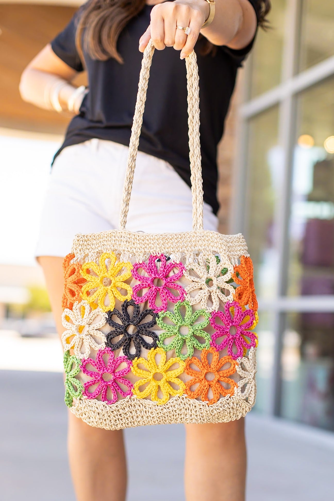 Floral Cinch Bag Multi