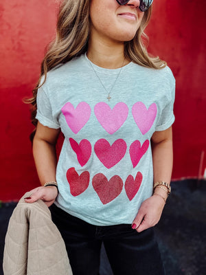 Glitter Hearts Tee