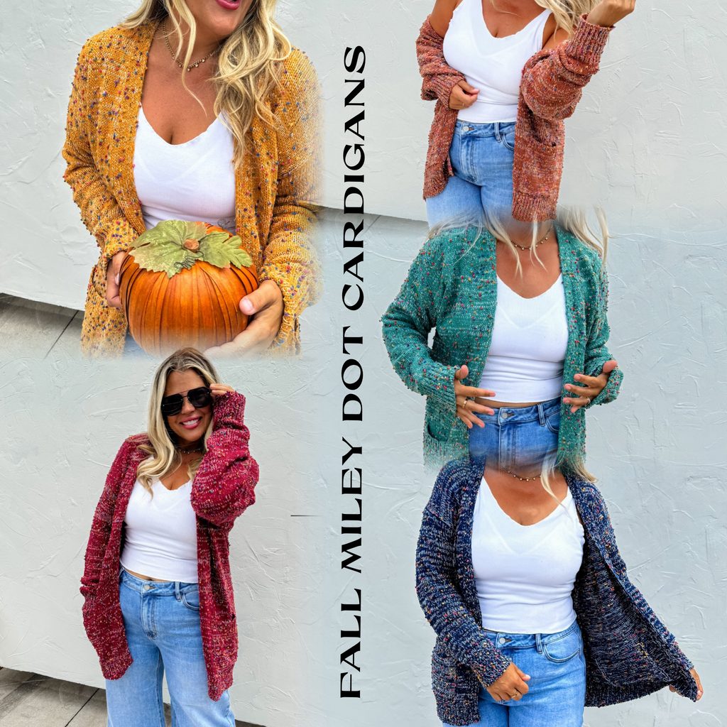 ✨PREORDER ✨ Fall Miley Dot Cardigans ✨FIVE COLORS ✨