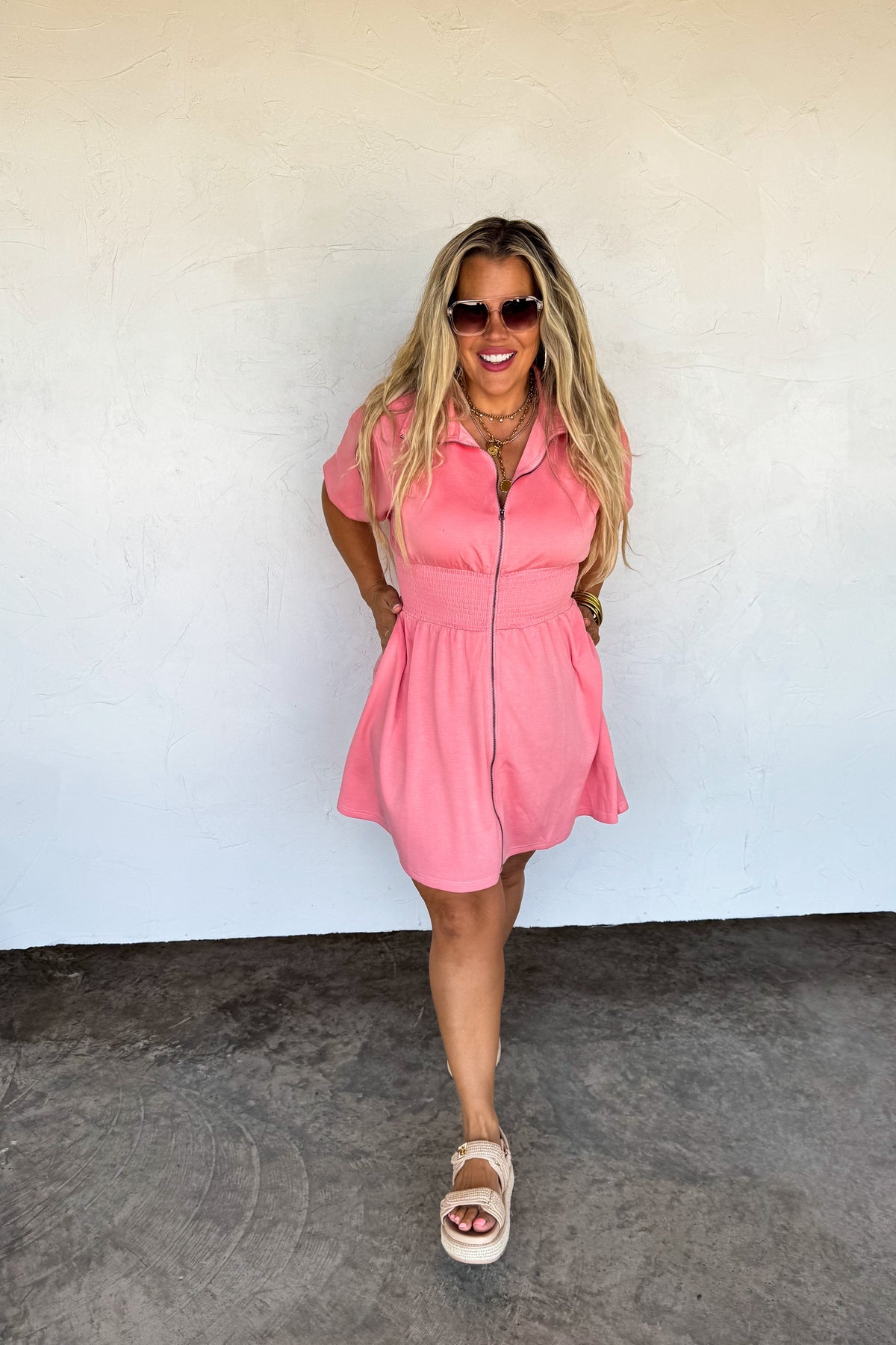 🍃PREORDER🍃 Marren Athleisure Dress Coral