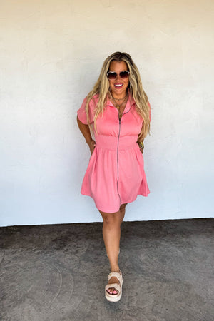 🍃PREORDER🍃 Marren Athleisure Dress Coral
