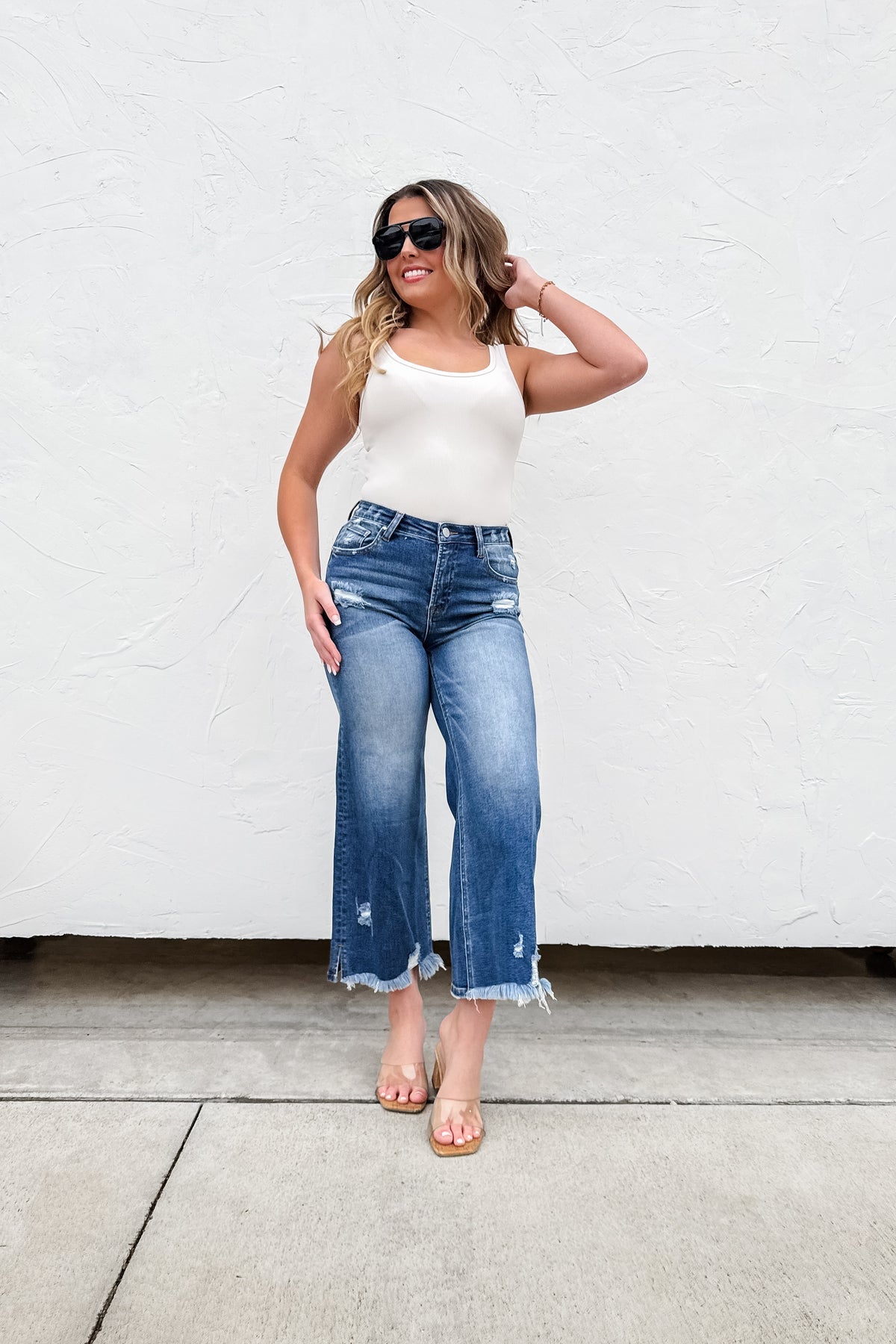 🎀PREORDER🎀 Ash Crop Super Stretch Jeans eta 4/1