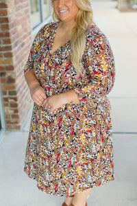 Taylor Dress Mocha Floral