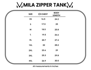 Mila Zipper Tank Lavender