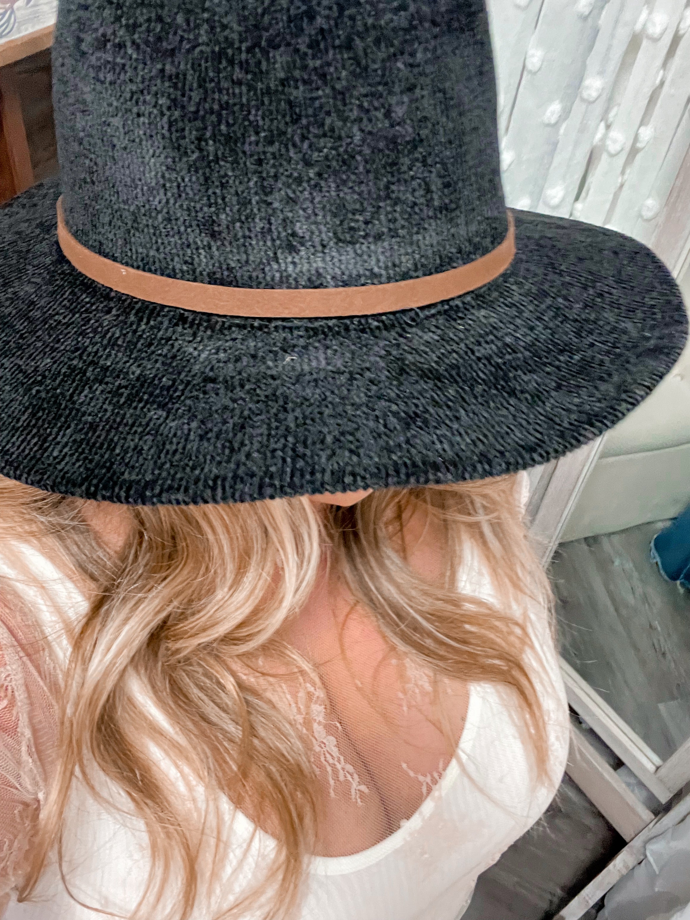 Missy Black Fedora Hat