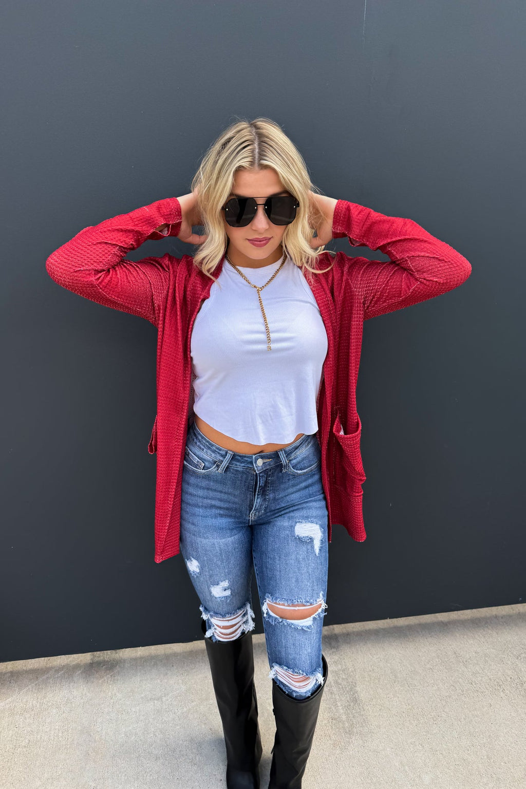 🌼PREORDER 🌼Fall Lola Cardigan Red