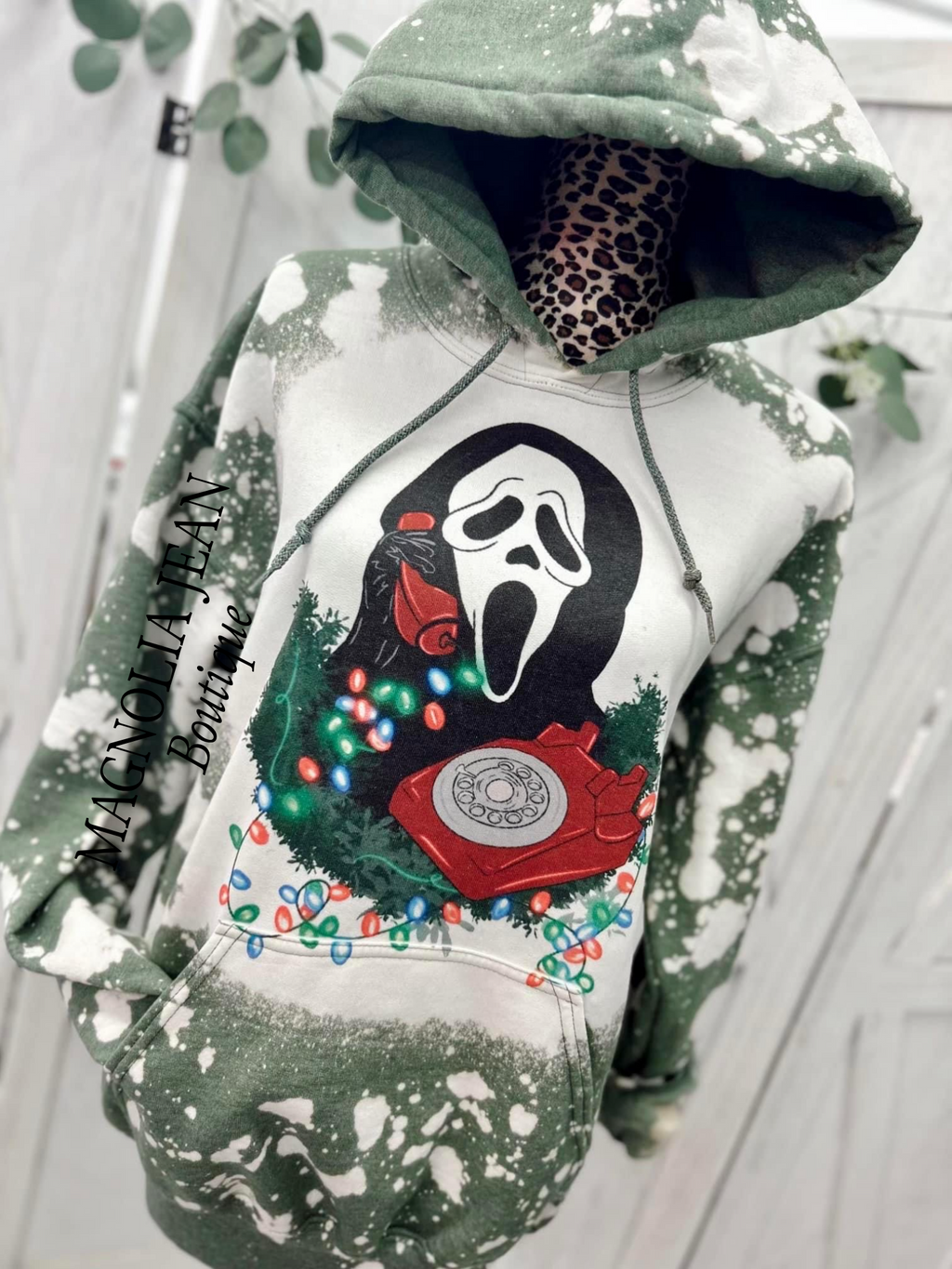❤️🎄SPECIAL ORDER 🎄❤️Ghost Face Phone Christmas Hoodie Sweatshirt S-4X