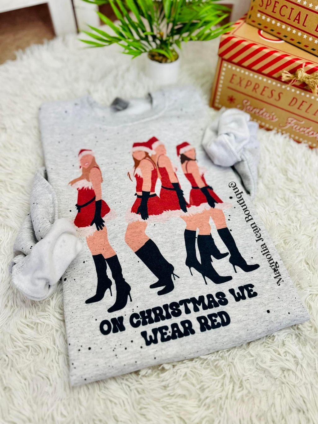 ❤️🎄SPECIAL ORDER🎄❤️ On Christmas We Wear Red Crew Sweatshirt S-4X