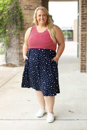 🇺🇸Kelsey Dress🇺🇸 Stars & Stripes