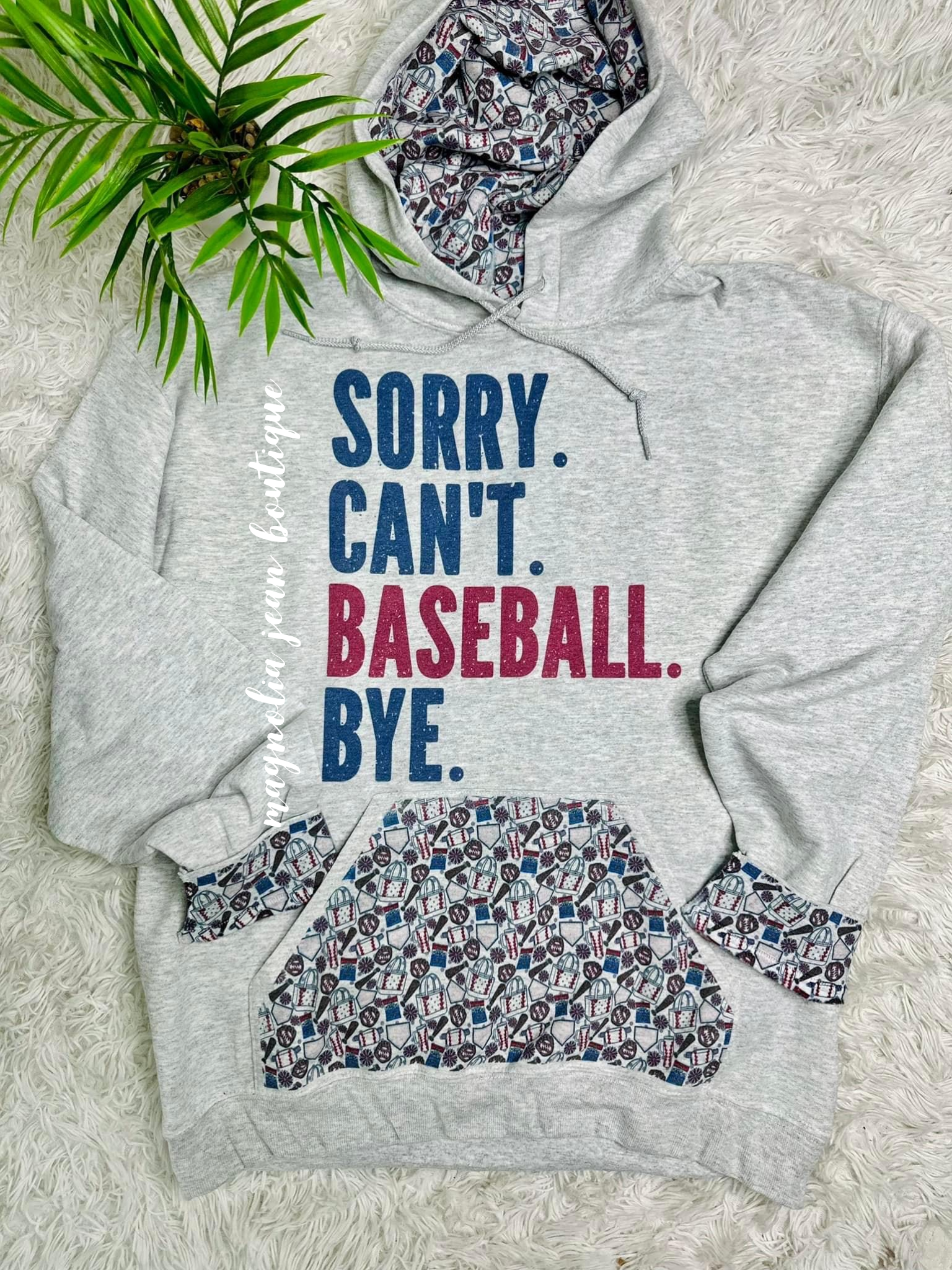♥️Special Order♥️ Sorry. Can’t. Baseball. Bye. Hoodie Sweatshirt S-4X