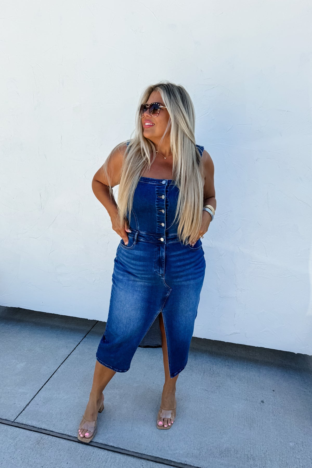 Frankie Denim Overall Dress