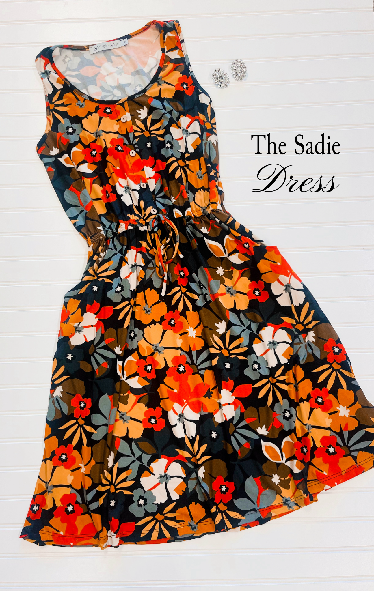 Sadie Dress Fall Floral Mix