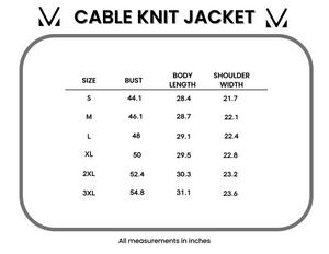 Cable Knit Jacket Sage