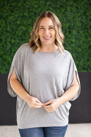 Darcy Dolman Top Grey