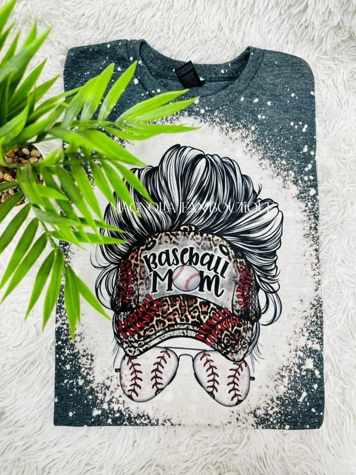 ⚾️Special Order Baseball Mom Bleached Tee⚾️