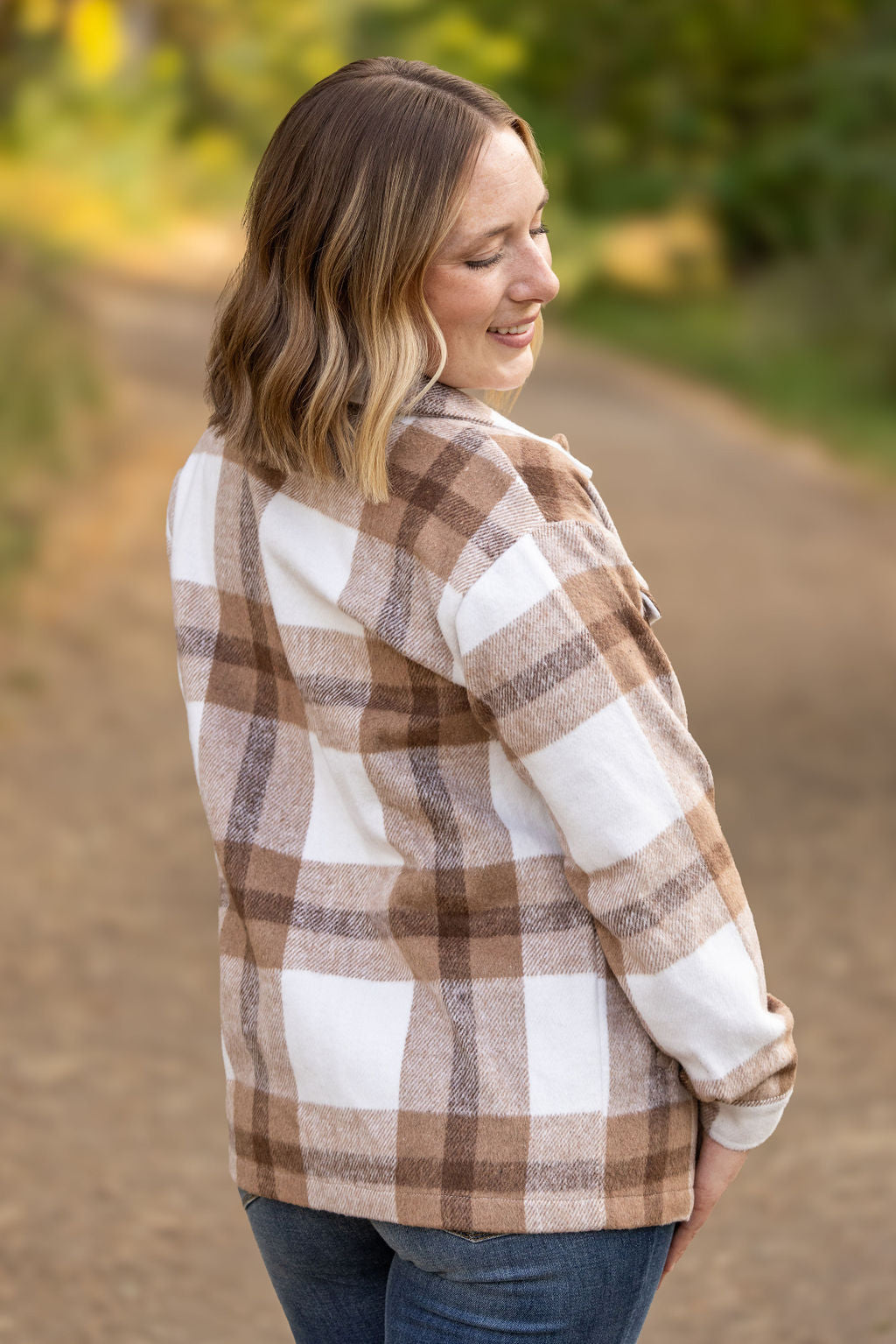 Norah Plaid Shaket Neutral Tones