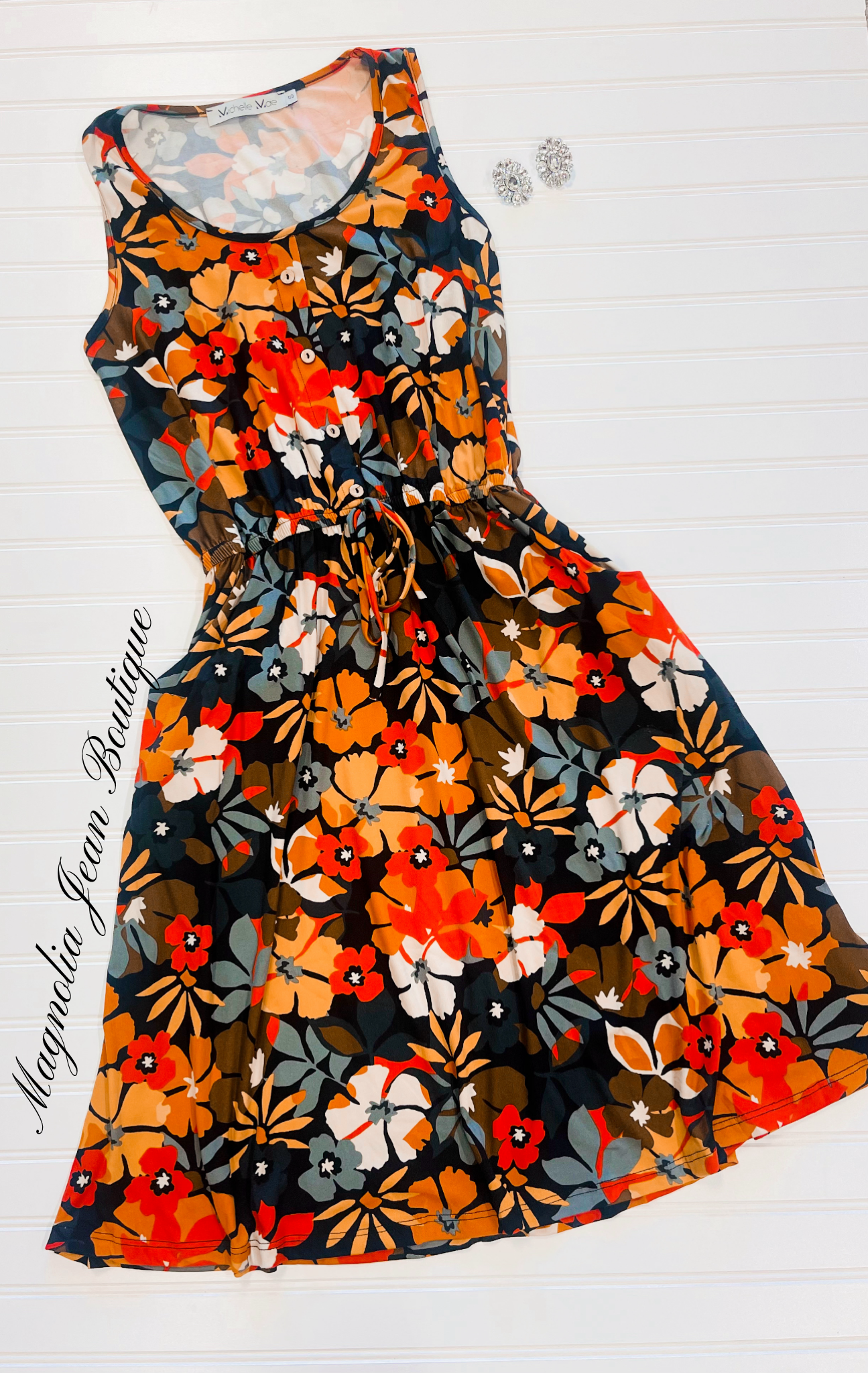 Sadie Dress Fall Floral Mix