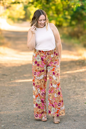 Presley Palazzo Pants Fall Boho Floral