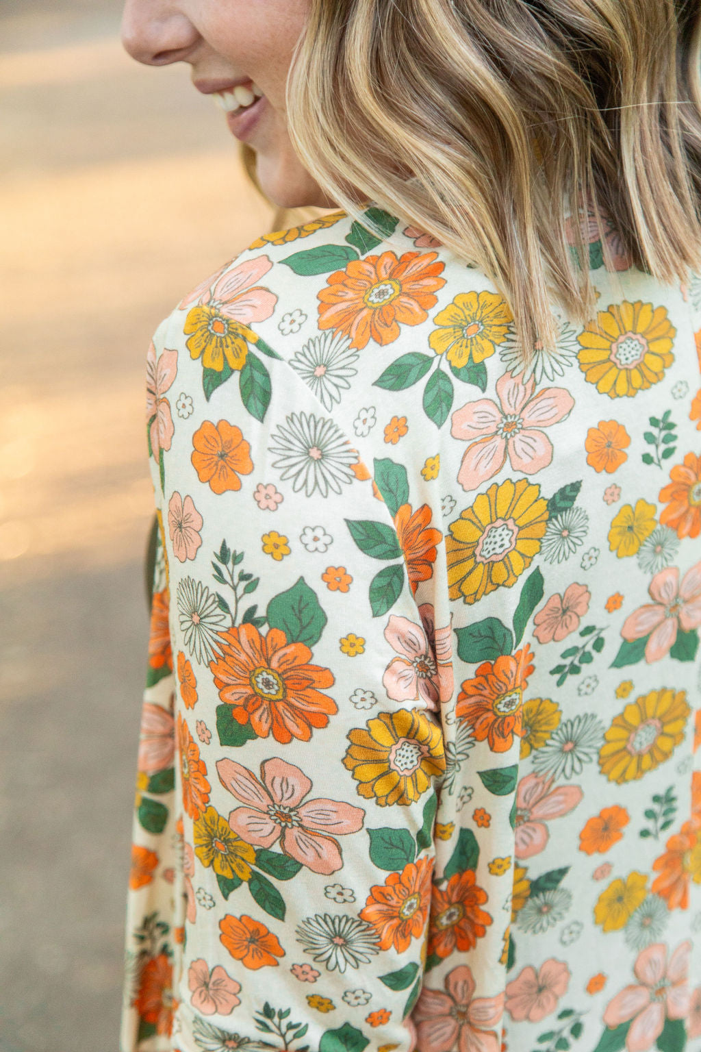 Classic Cardigan Fall Boho Floral