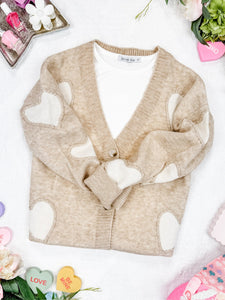 Sweetheart Cardigan Tan