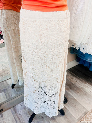 Haven Crochet Maxi Skirt