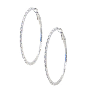 Legacy Square Gem Hoops