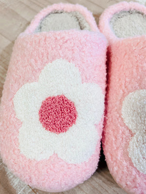 Pink Daisy Slippers