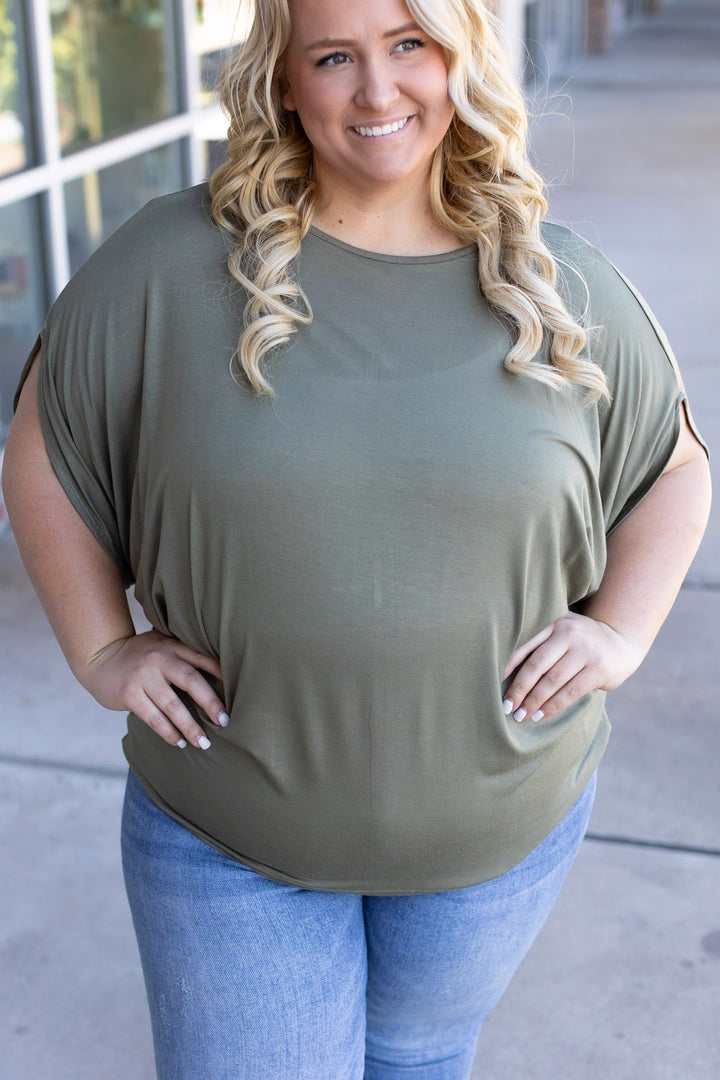 Darcy Dolman Top Olive