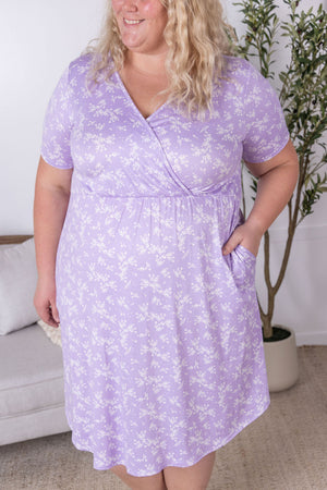 Tinley Dress Lavender Petal Floral