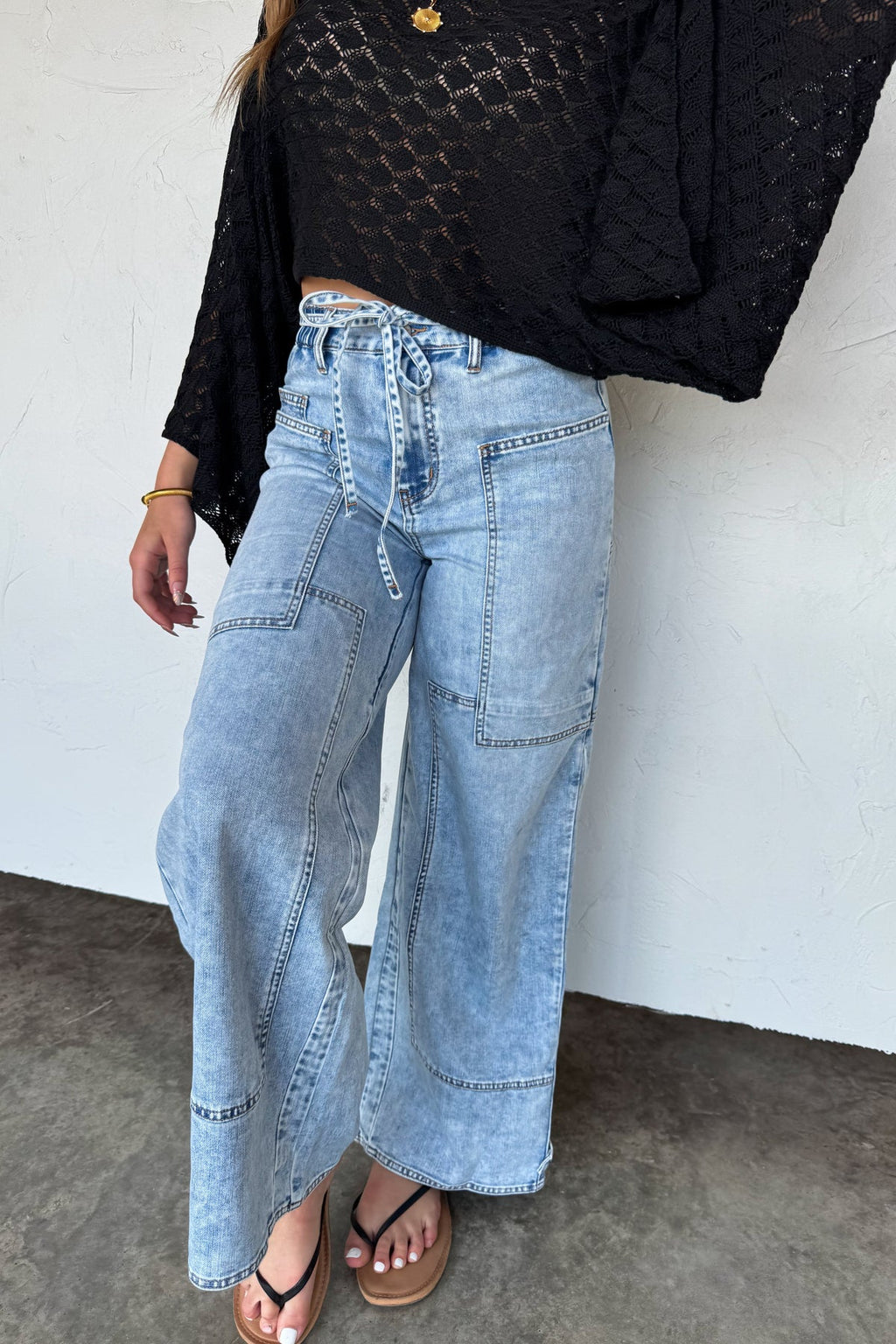 🍃PREORDER🍃 Jovie Tie Waist Jeans
