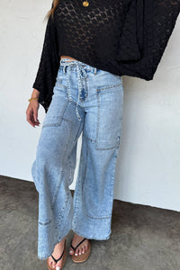 🍃PREORDER🍃 Jovie Tie Waist Jeans