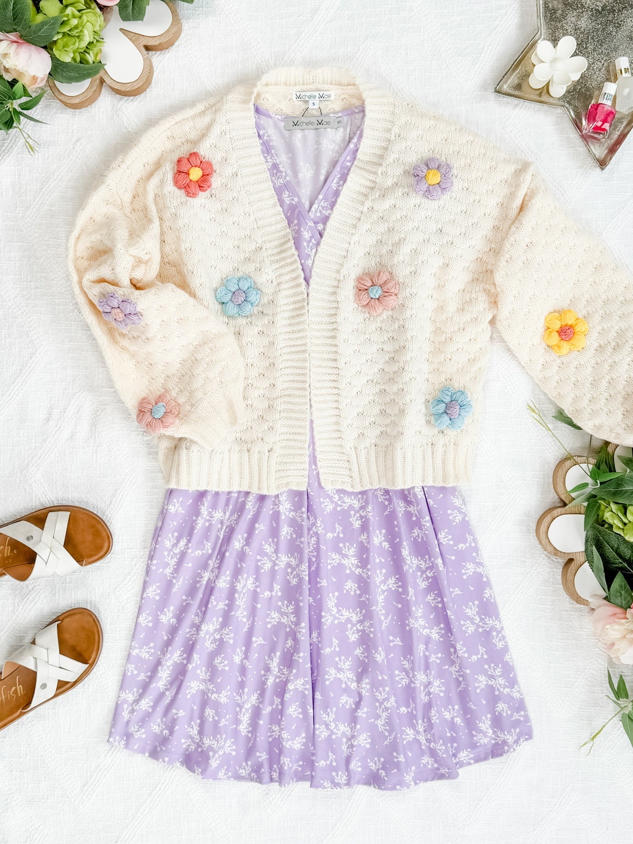 Tinley Dress Lavender Petal Floral