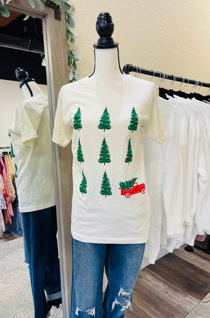 🎄IN STOCK🎄Vintage Truck and Trees Tee