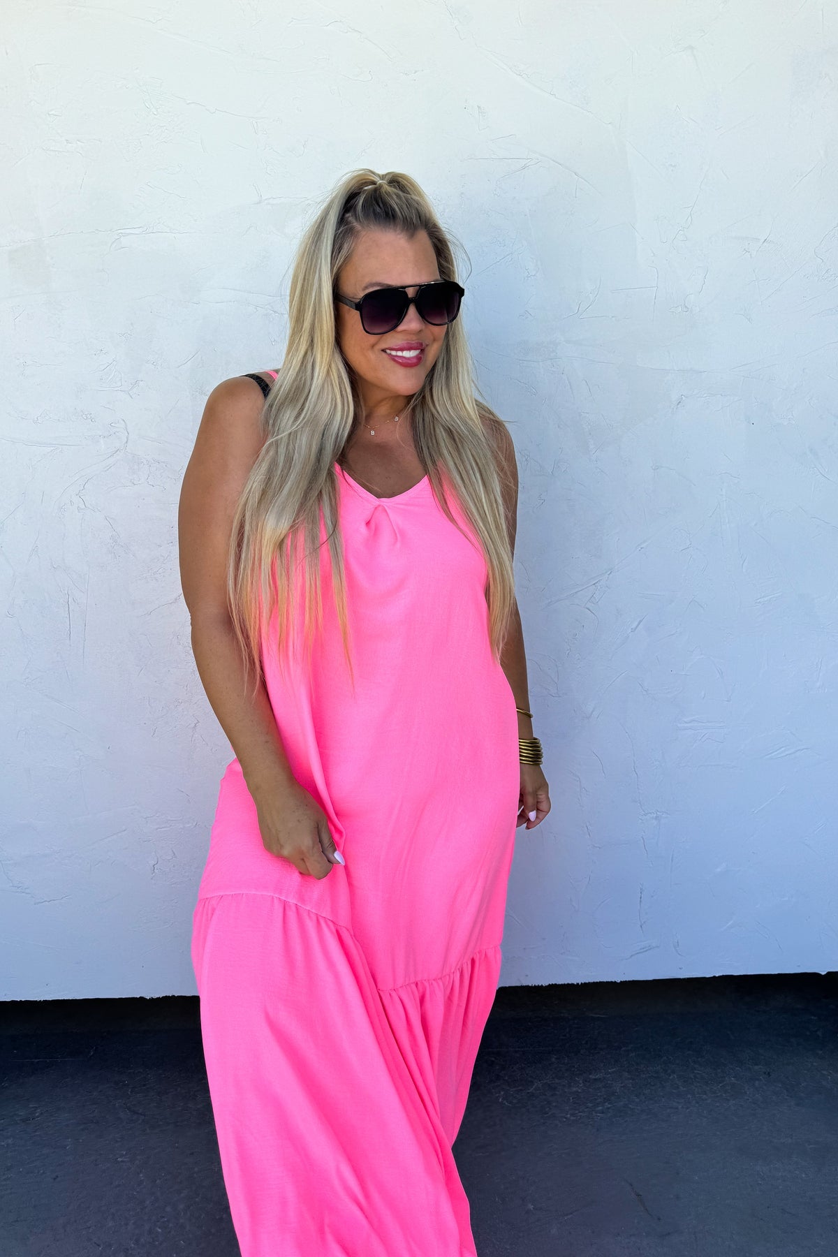 🌿PREORDER🌿 Lauren Dress Hot Pink
