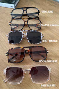 🎀Preorder🎀 Retro Rays Sunglasses Mocha Tortoise