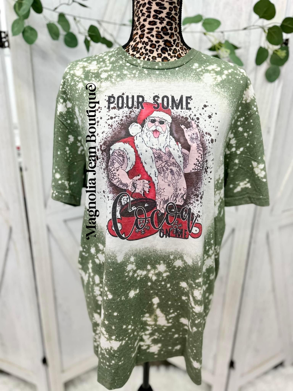 🎄Special Order Tee🎄Pour Some Coco On Me Bleached Tee